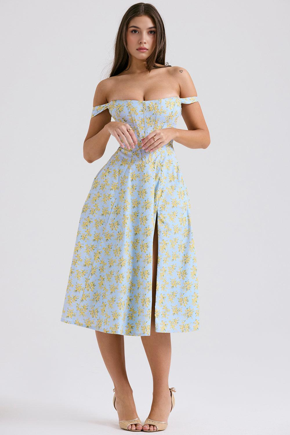 Floral-Flirt Midi Dress
