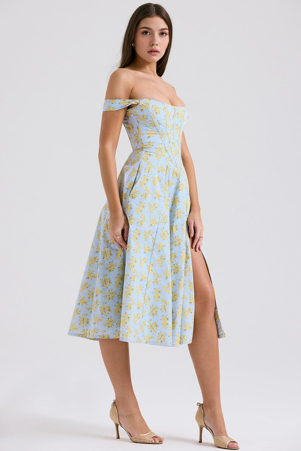 Floral-Flirt Midi Dress