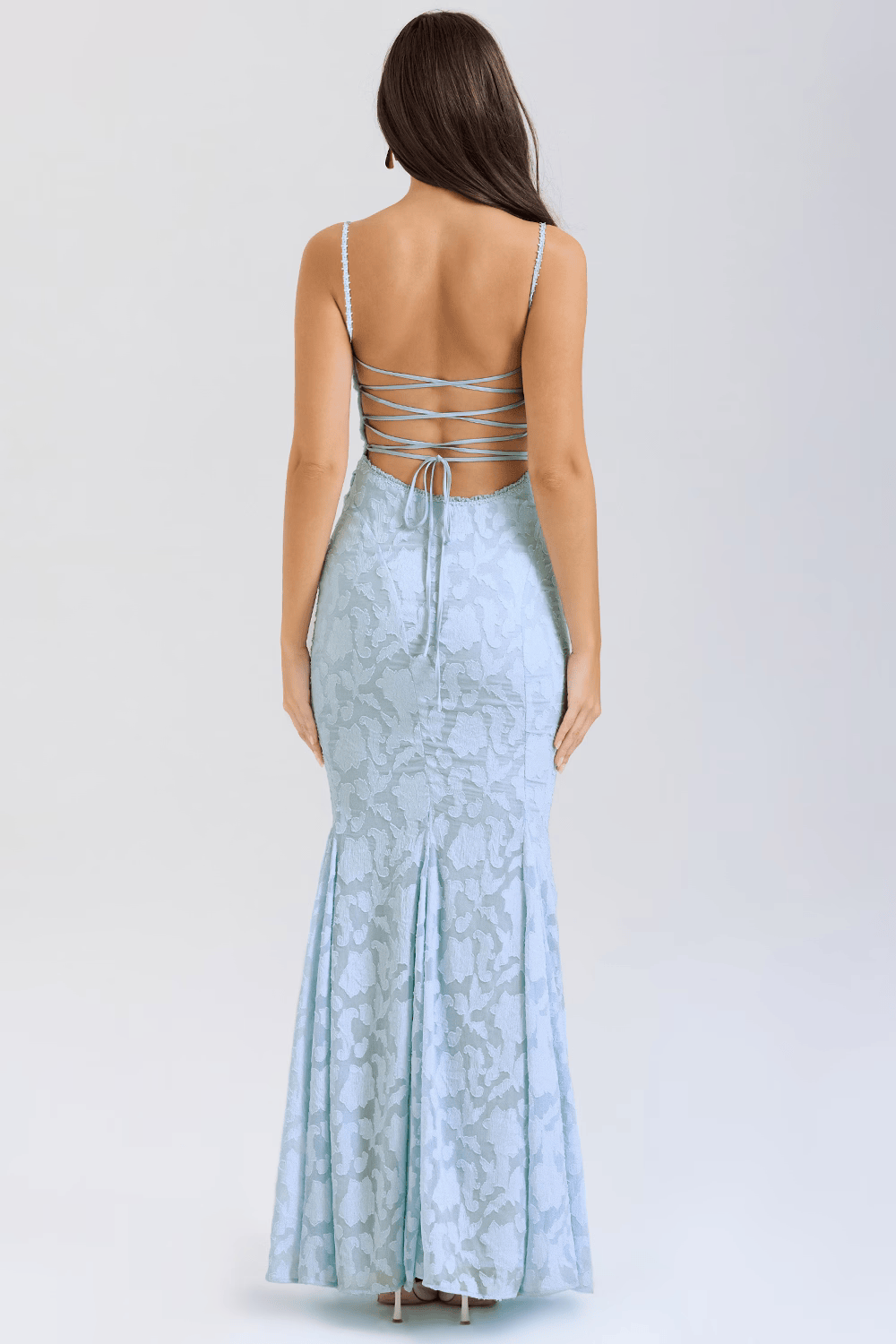Glowing Elegance in Ice-Blue