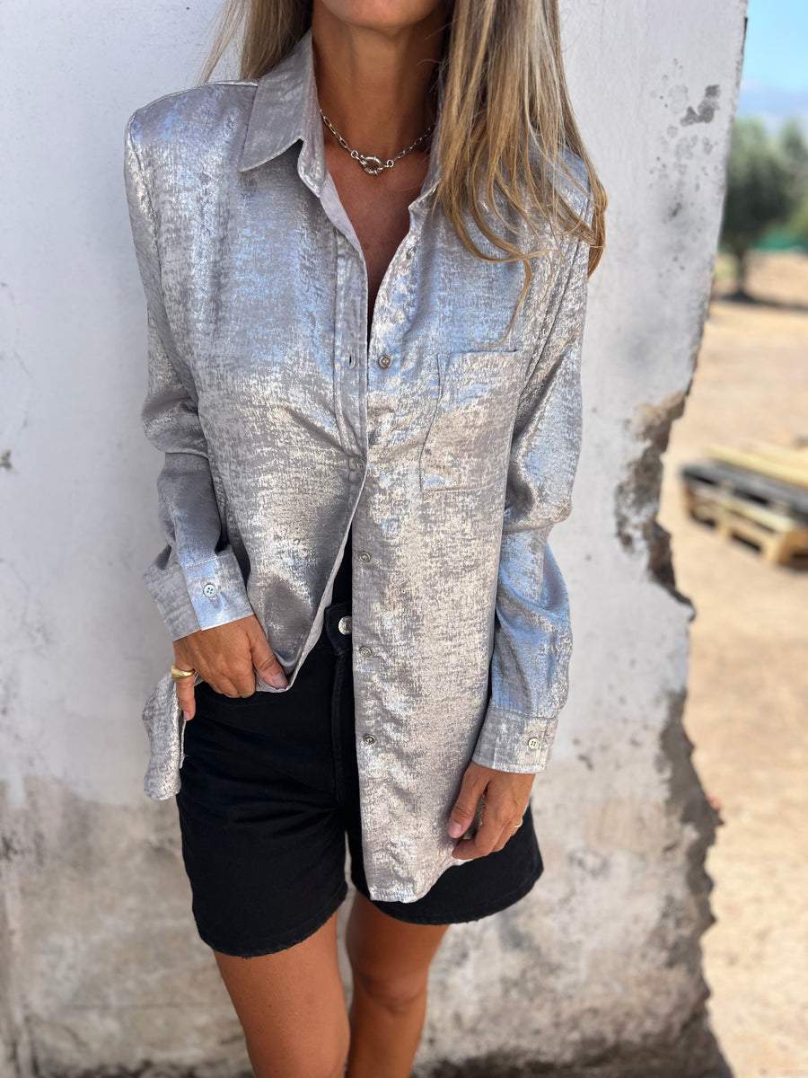 Effortless Elegance Shimmer Shirt