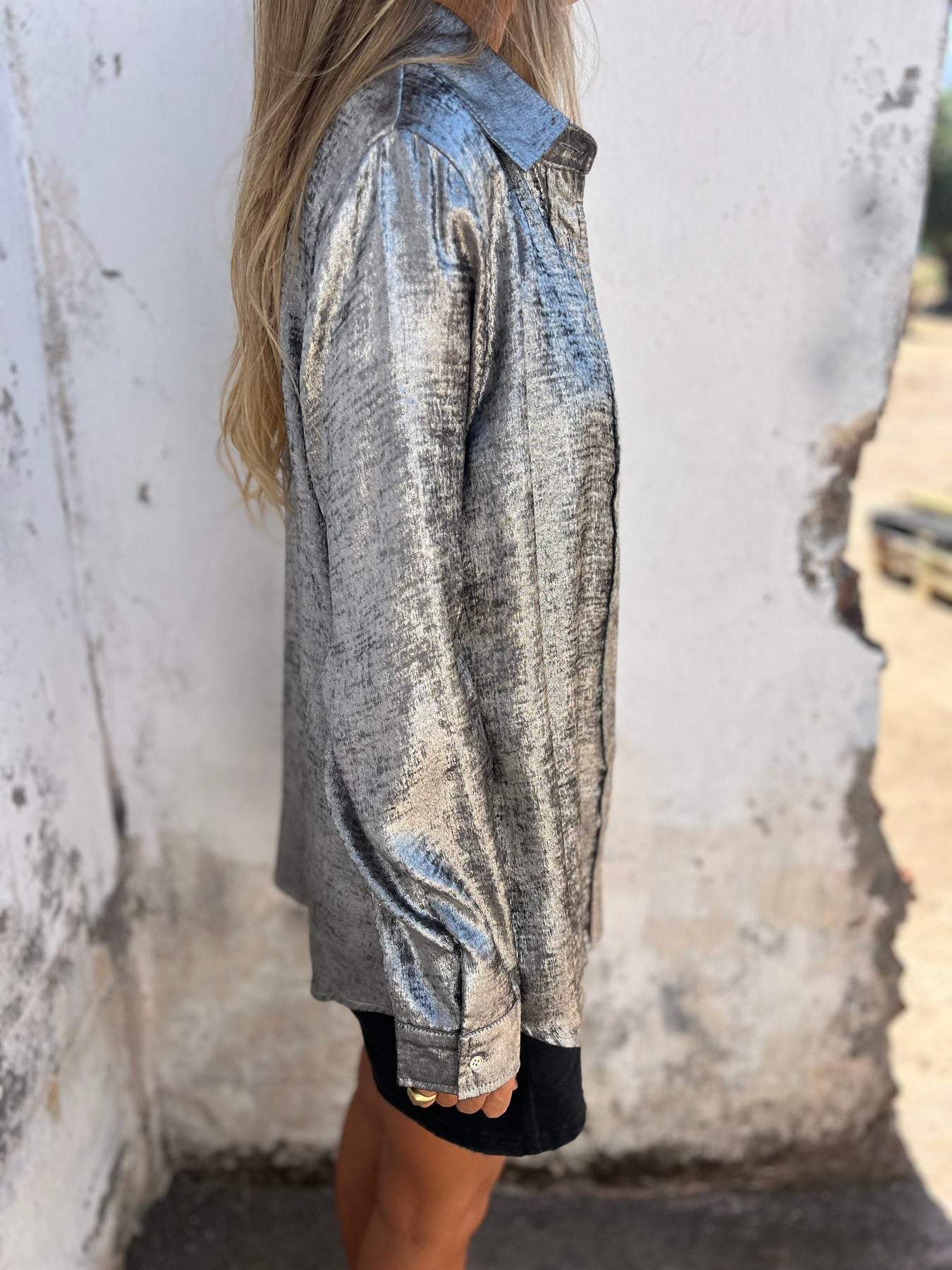 Effortless Elegance Shimmer Shirt