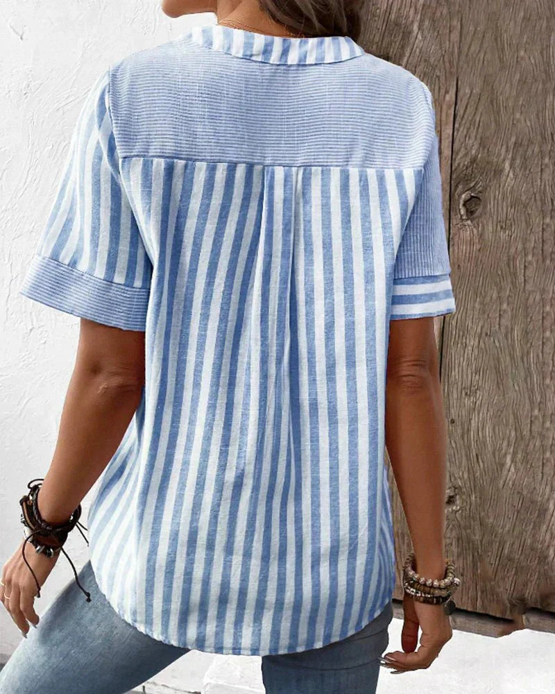Soft-Stripes Blouse