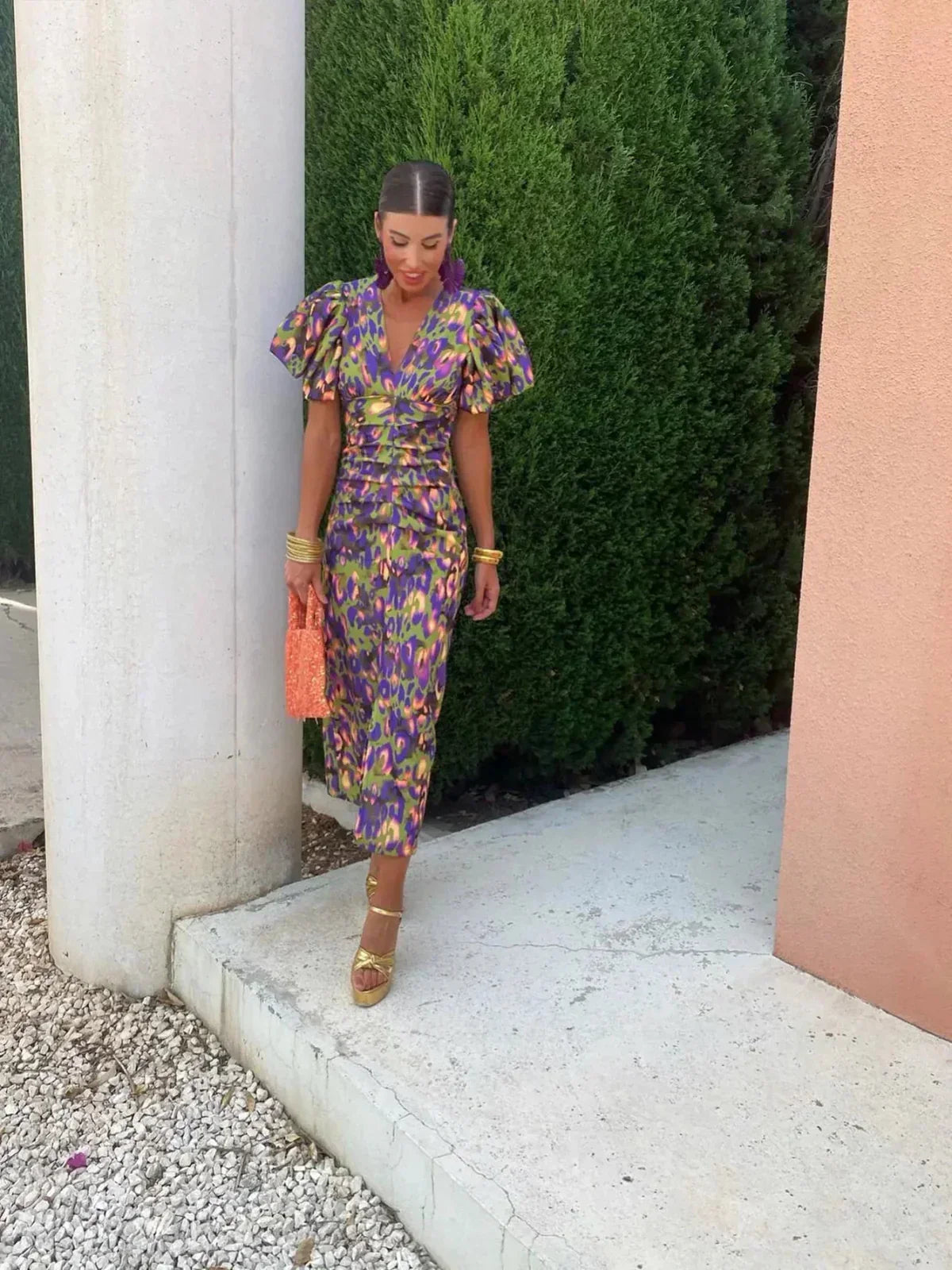 Effortless Floral Midi Dress