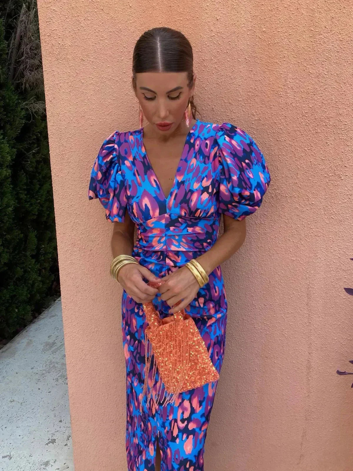 Effortless Floral Midi Dress