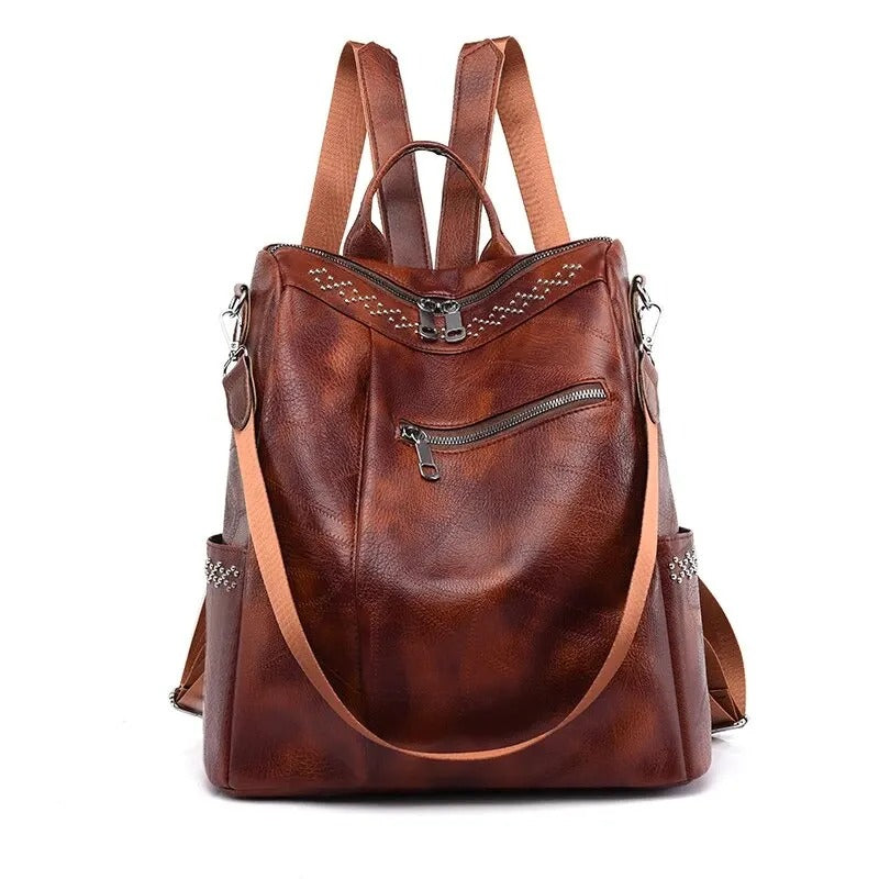 Elegant Leather Backpack for Empowered Women