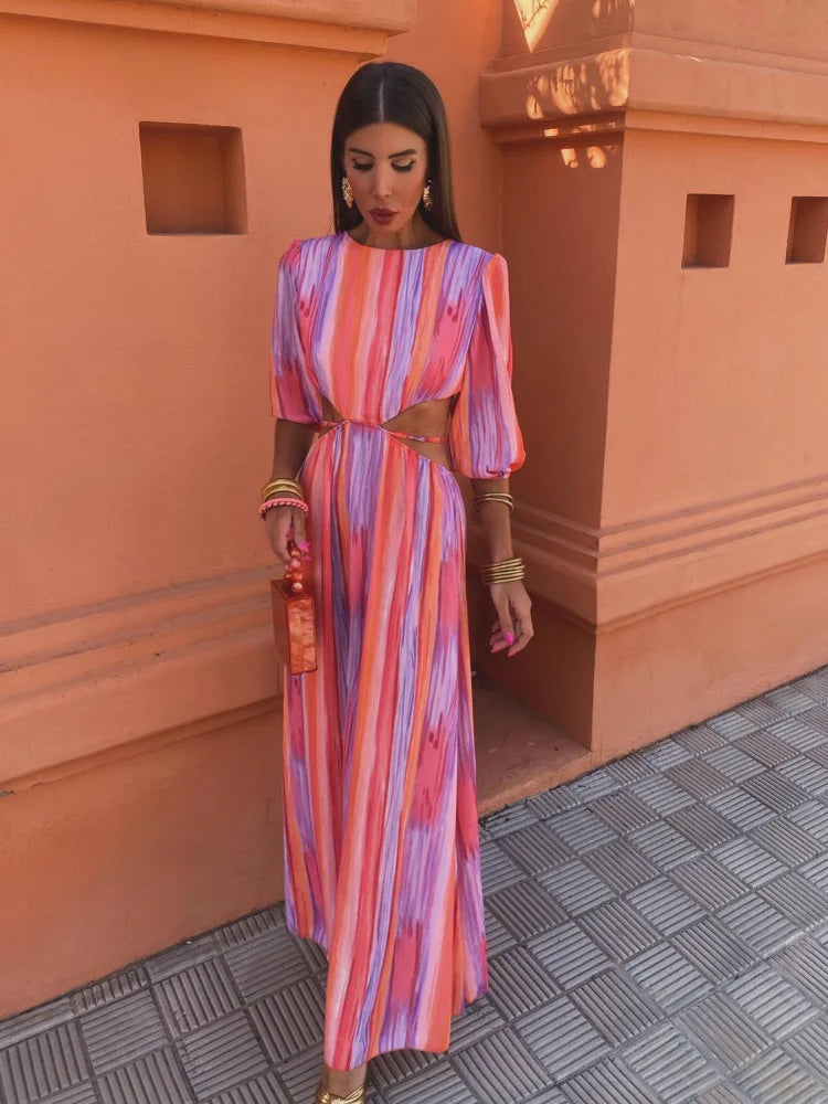 Elegant Cut-Out Dress