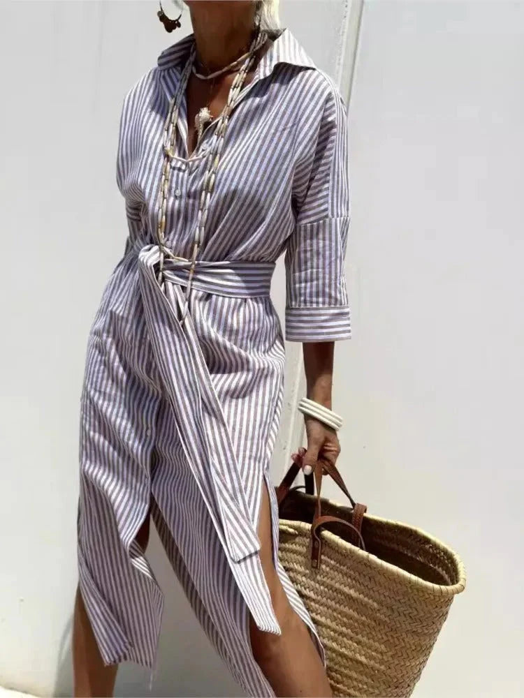 Timeless Comfort Stripe Dress