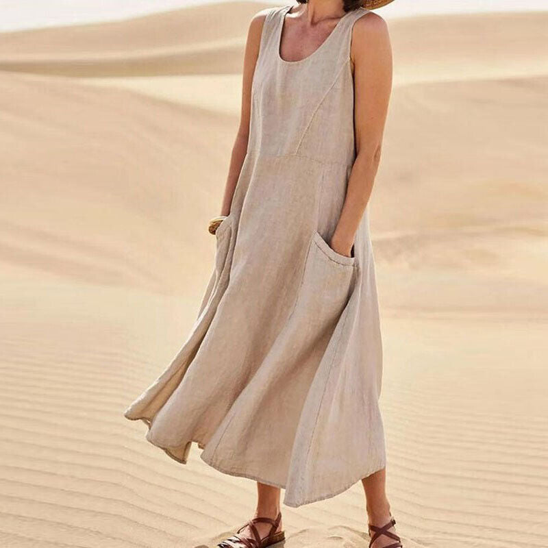 Versatile Comfort Midi Dress