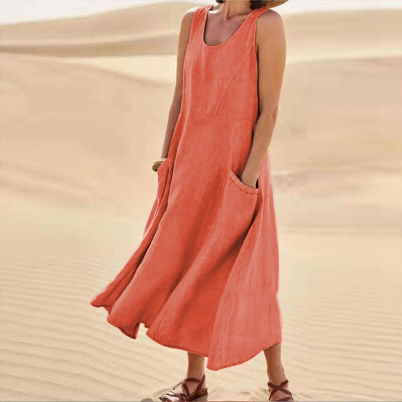 Versatile Comfort Midi Dress