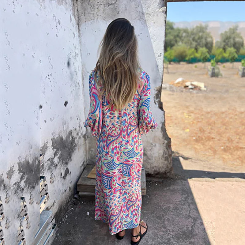 Vibrant-Comfy Maxi Dress