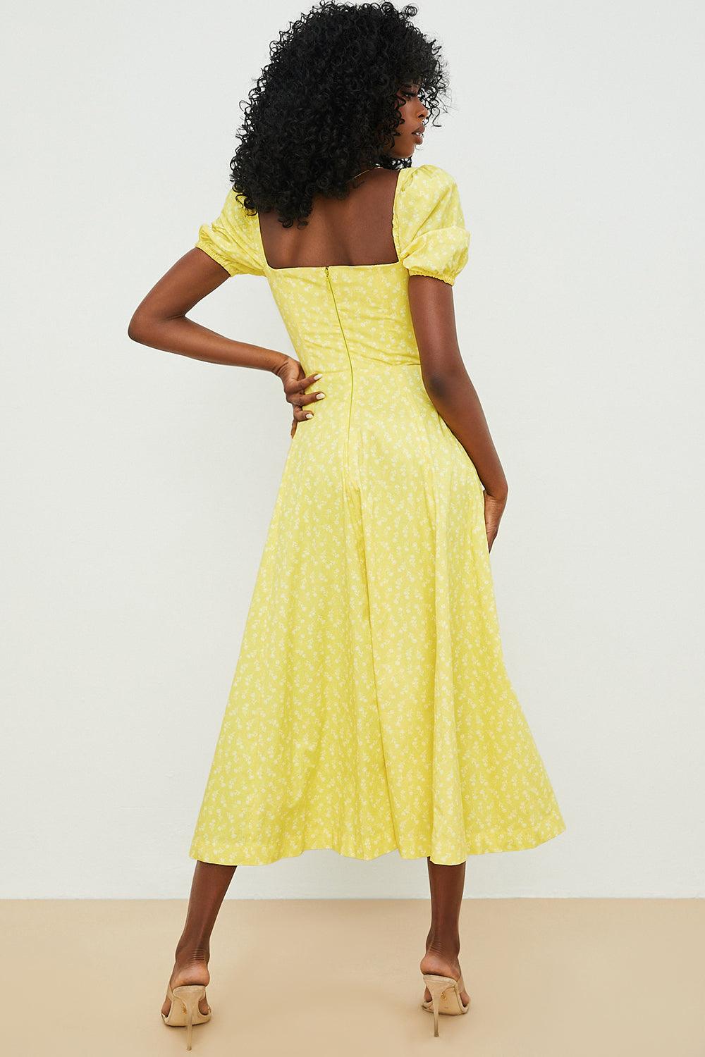 Floral-Breeze Midi Dress