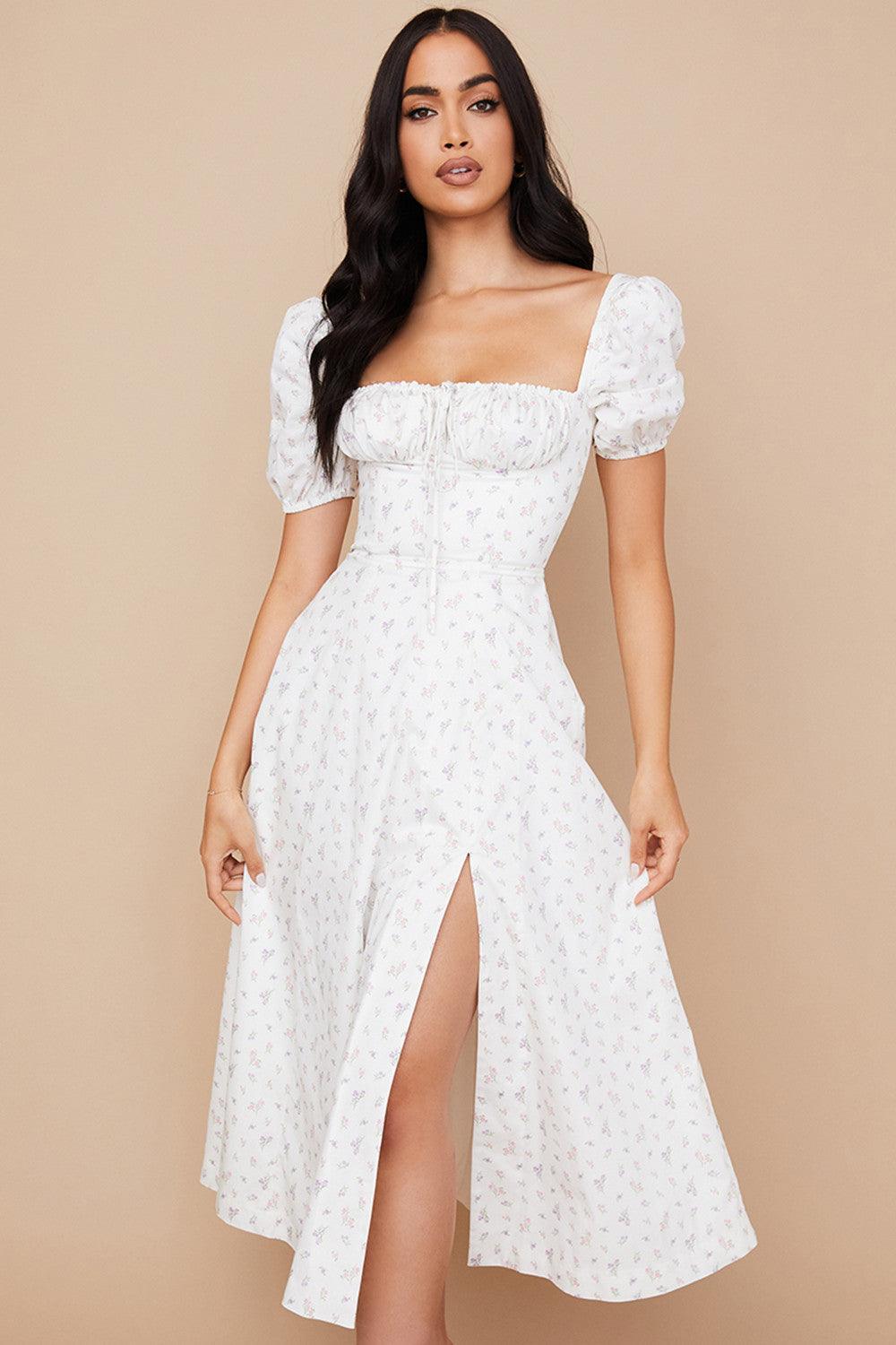Floral-Breeze Midi Dress