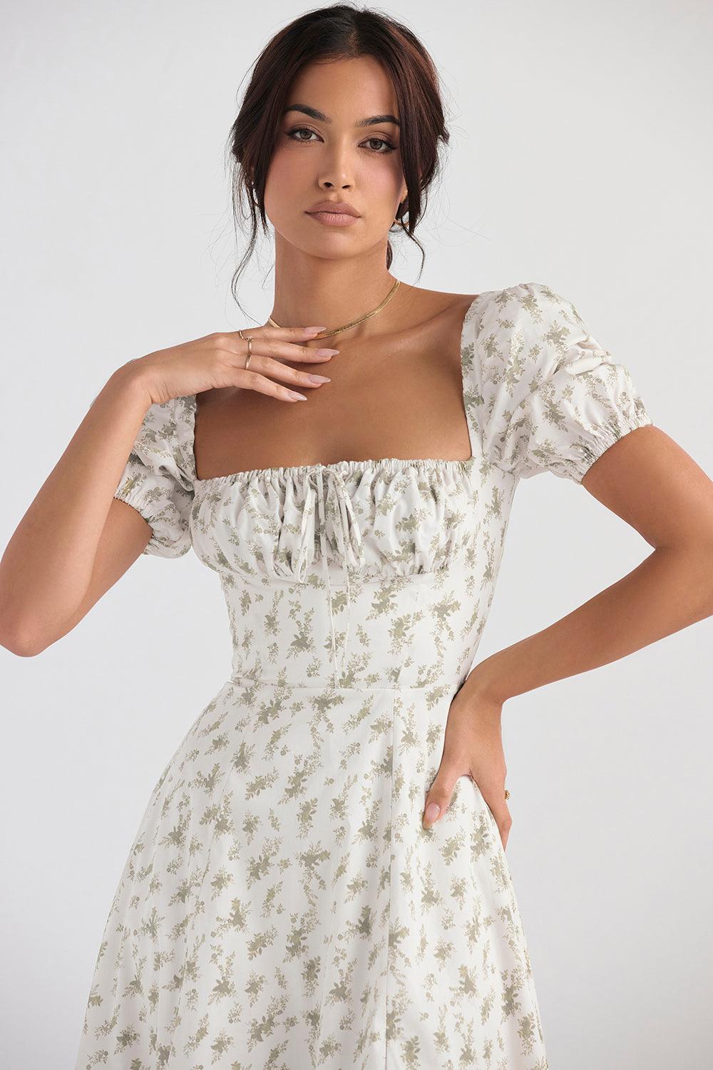 Floral-Breeze Midi Dress