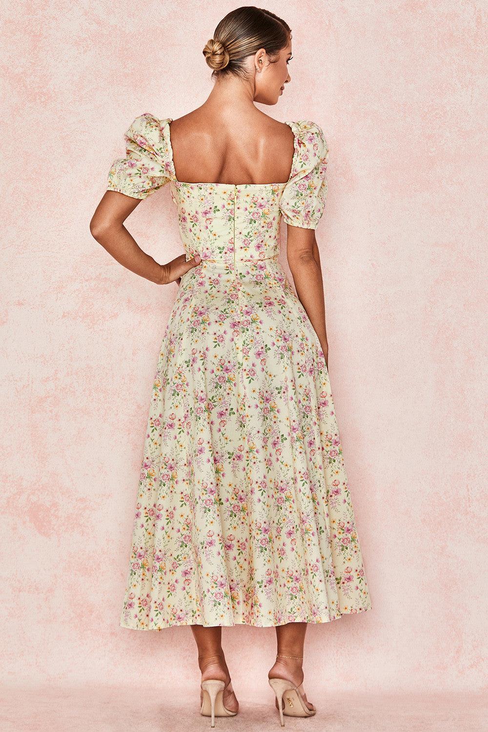 Floral-Breeze Midi Dress