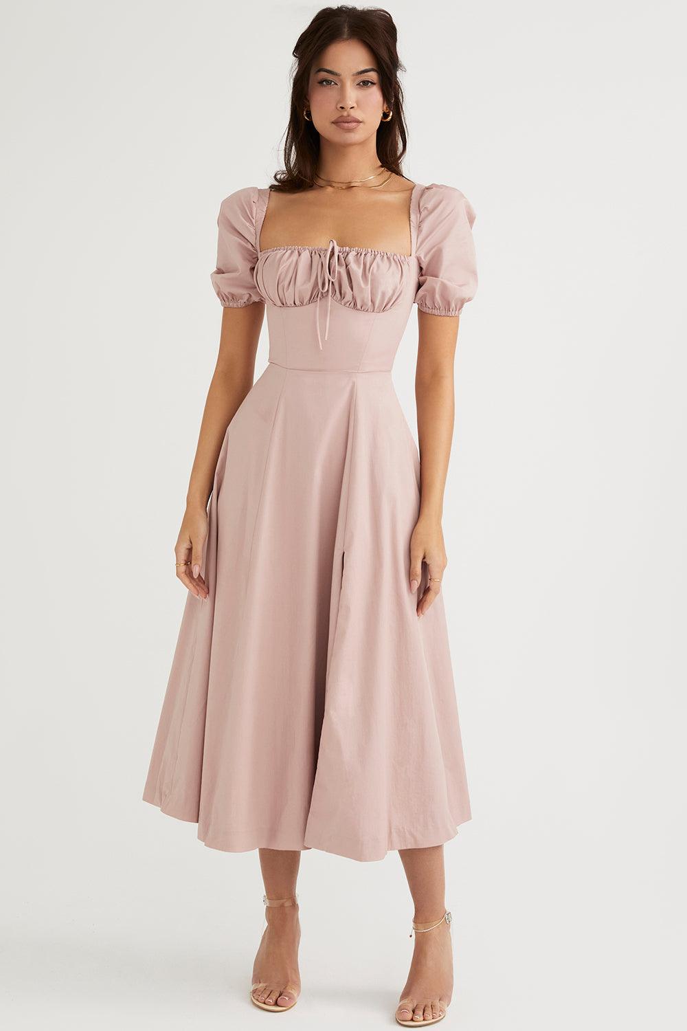 Floral-Breeze Midi Dress