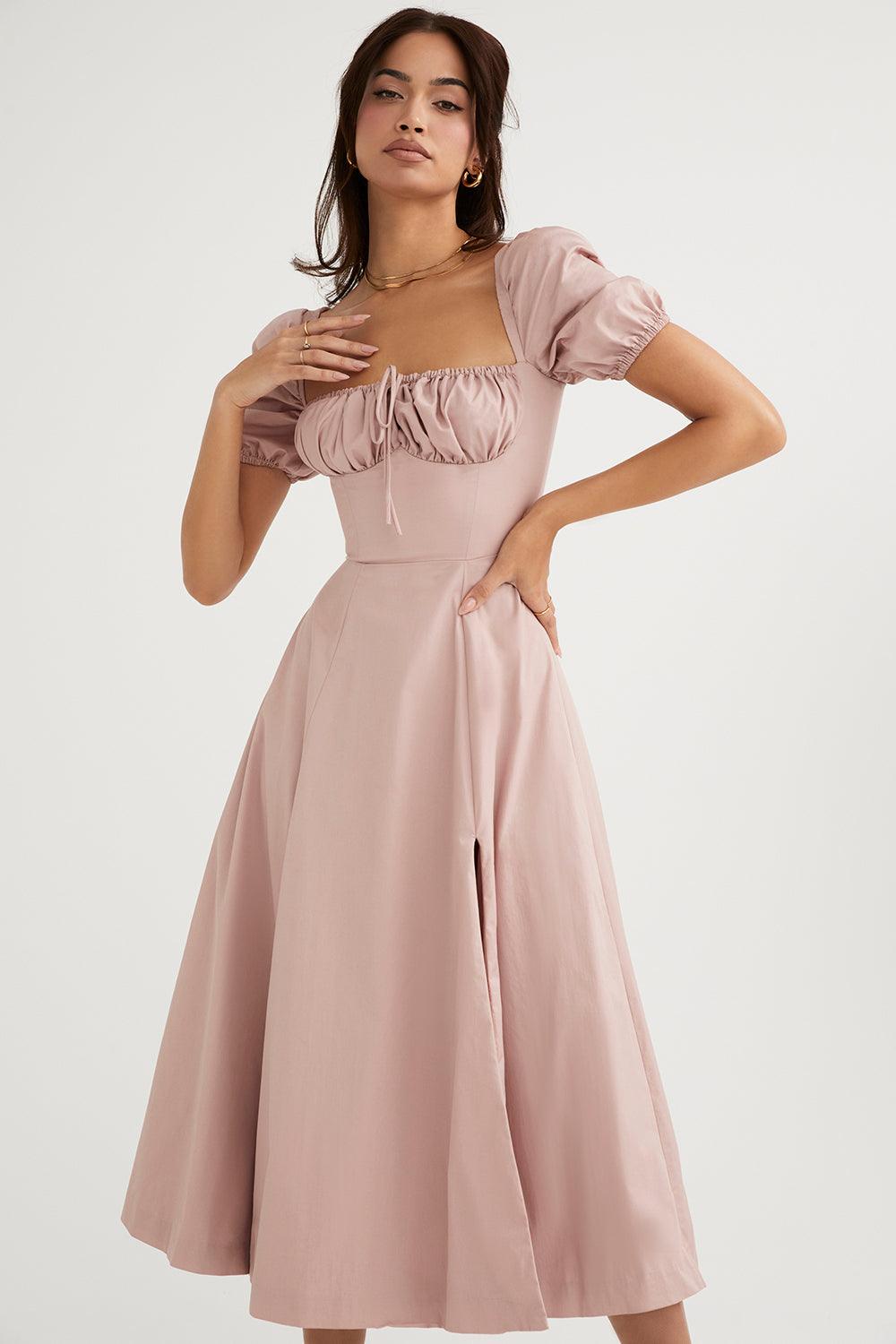 Floral-Breeze Midi Dress