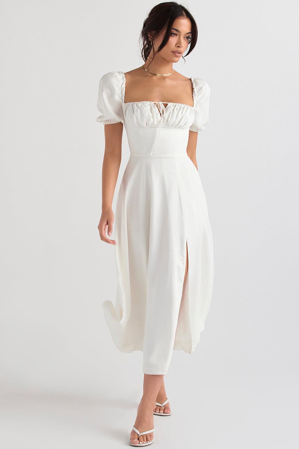 Floral-Breeze Midi Dress