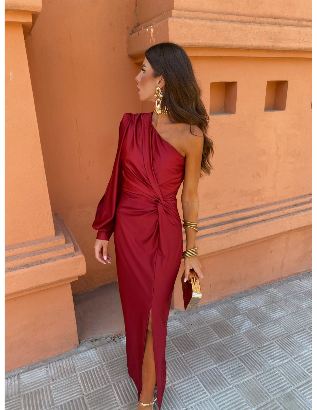 Glamour One-Shoulder Gown
