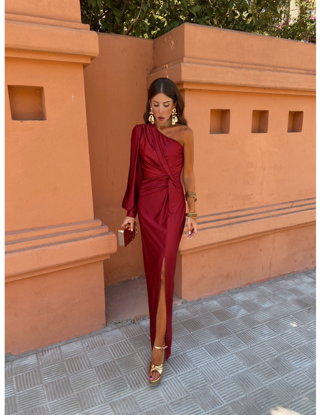 Glamour One-Shoulder Gown