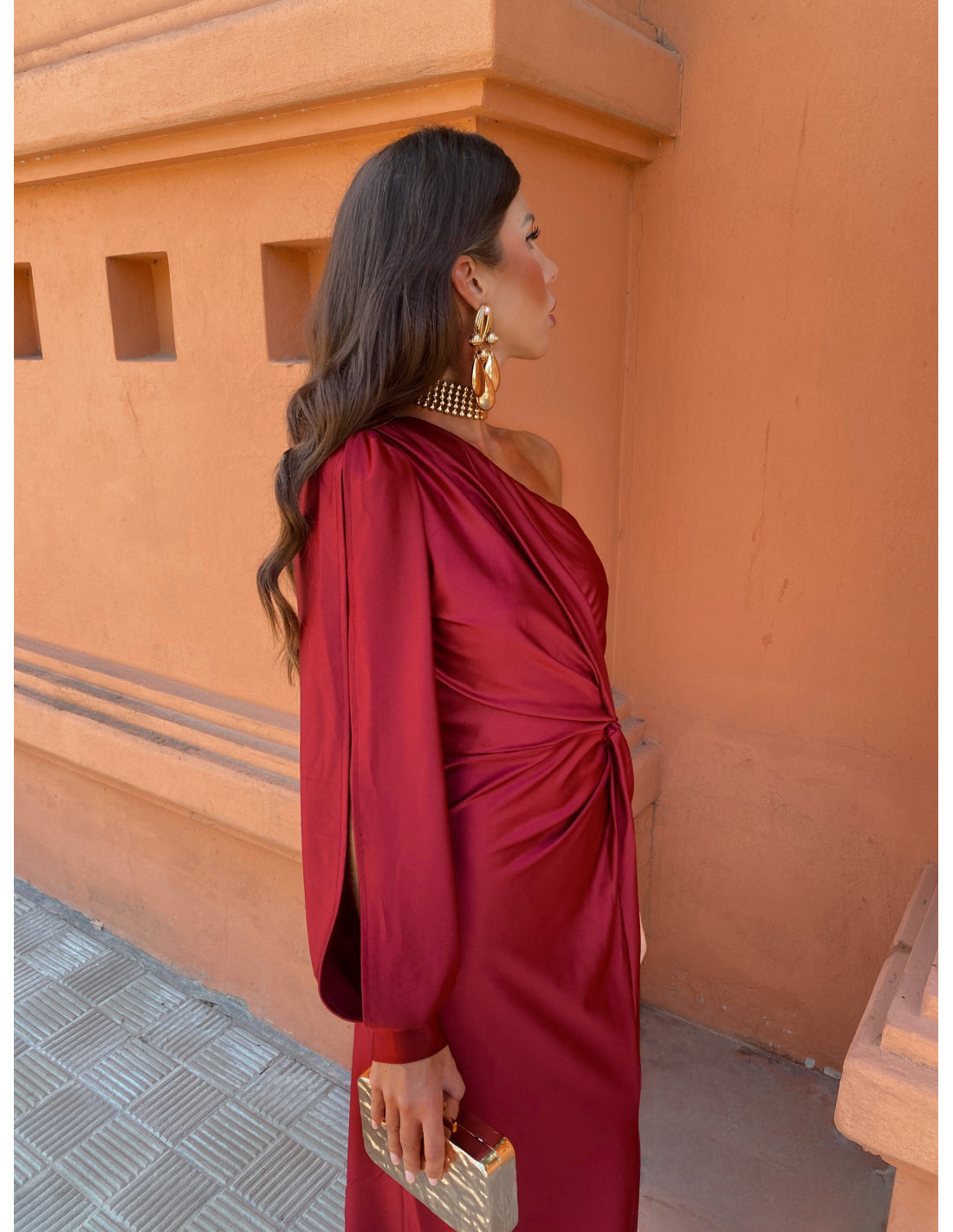 Glamour One-Shoulder Gown