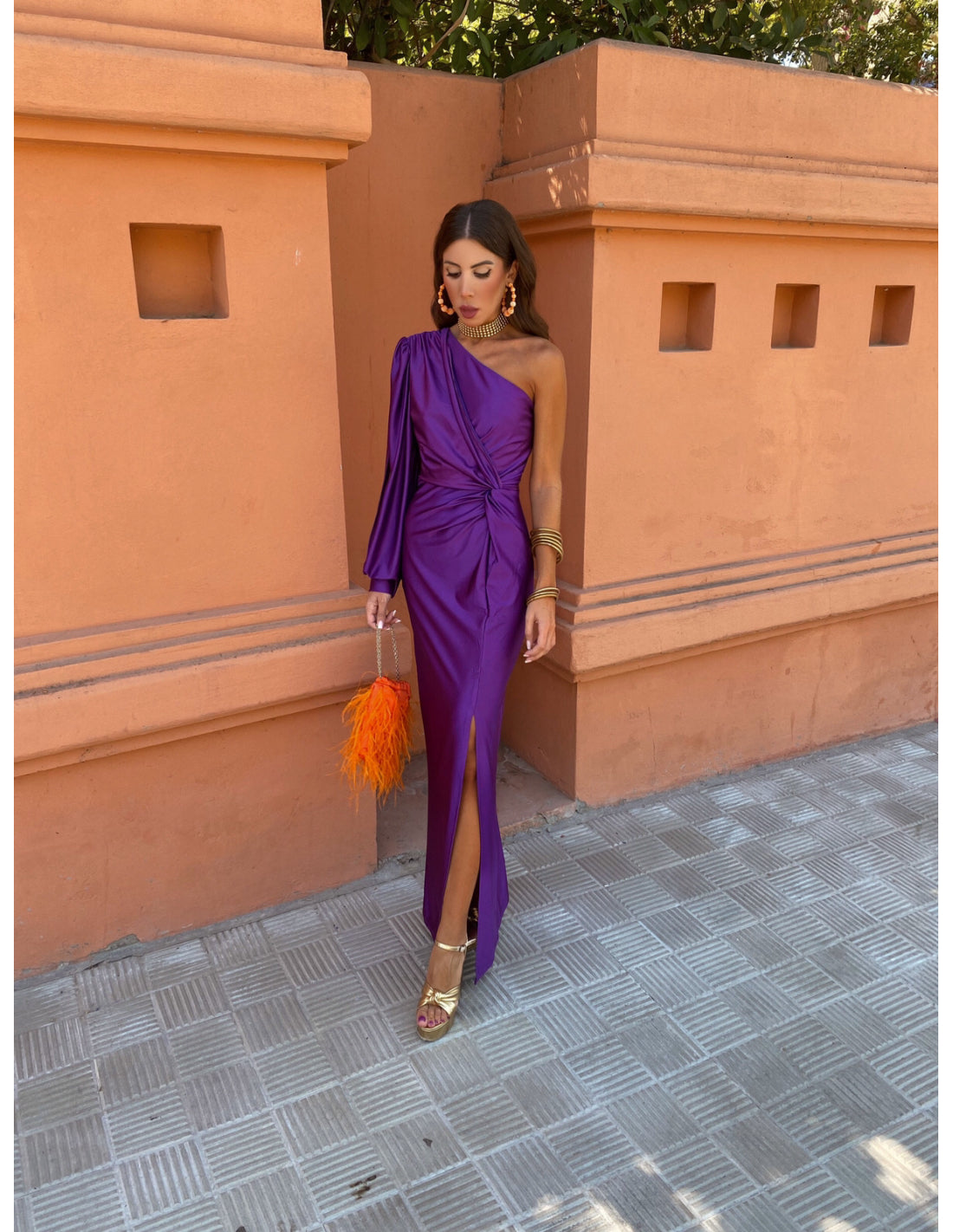Glamour One-Shoulder Gown