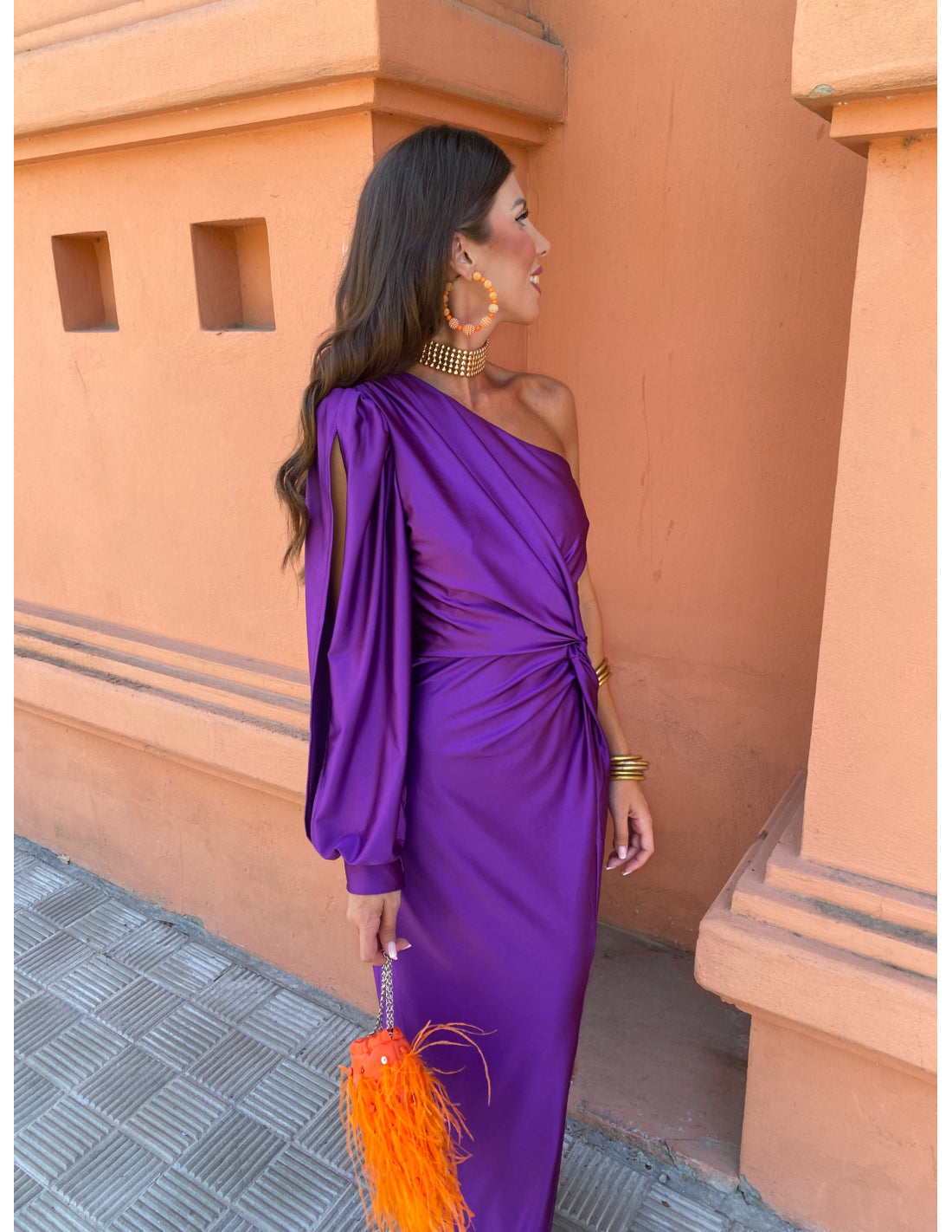 Glamour One-Shoulder Gown