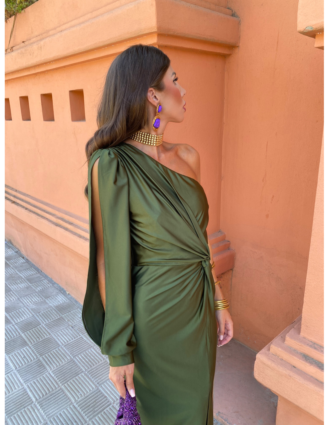 Glamour One-Shoulder Gown