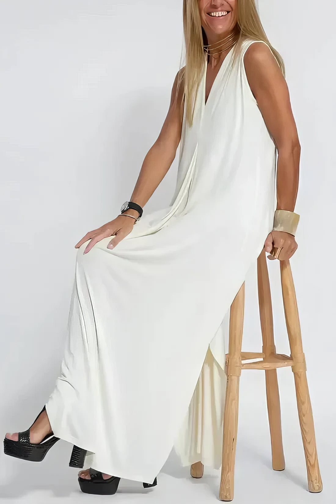Silhouette-Enhancing Maxi Dress