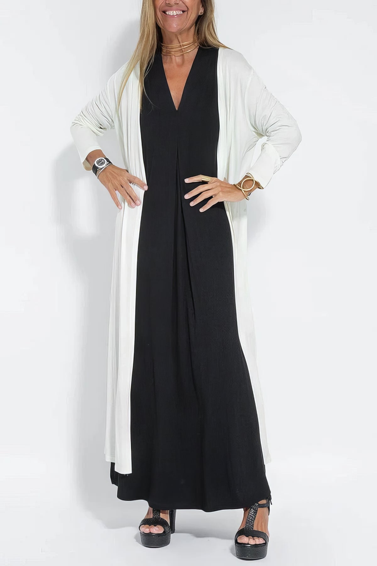 Silhouette-Enhancing Maxi Dress