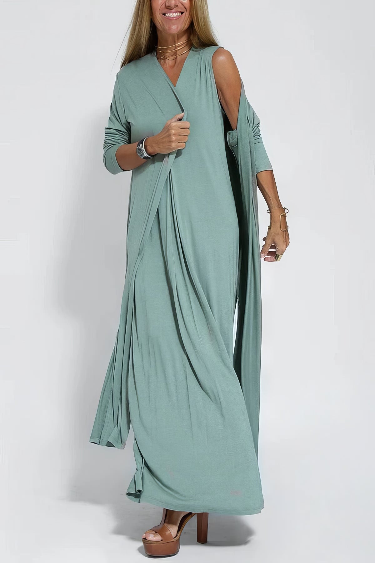 Silhouette-Enhancing Maxi Dress