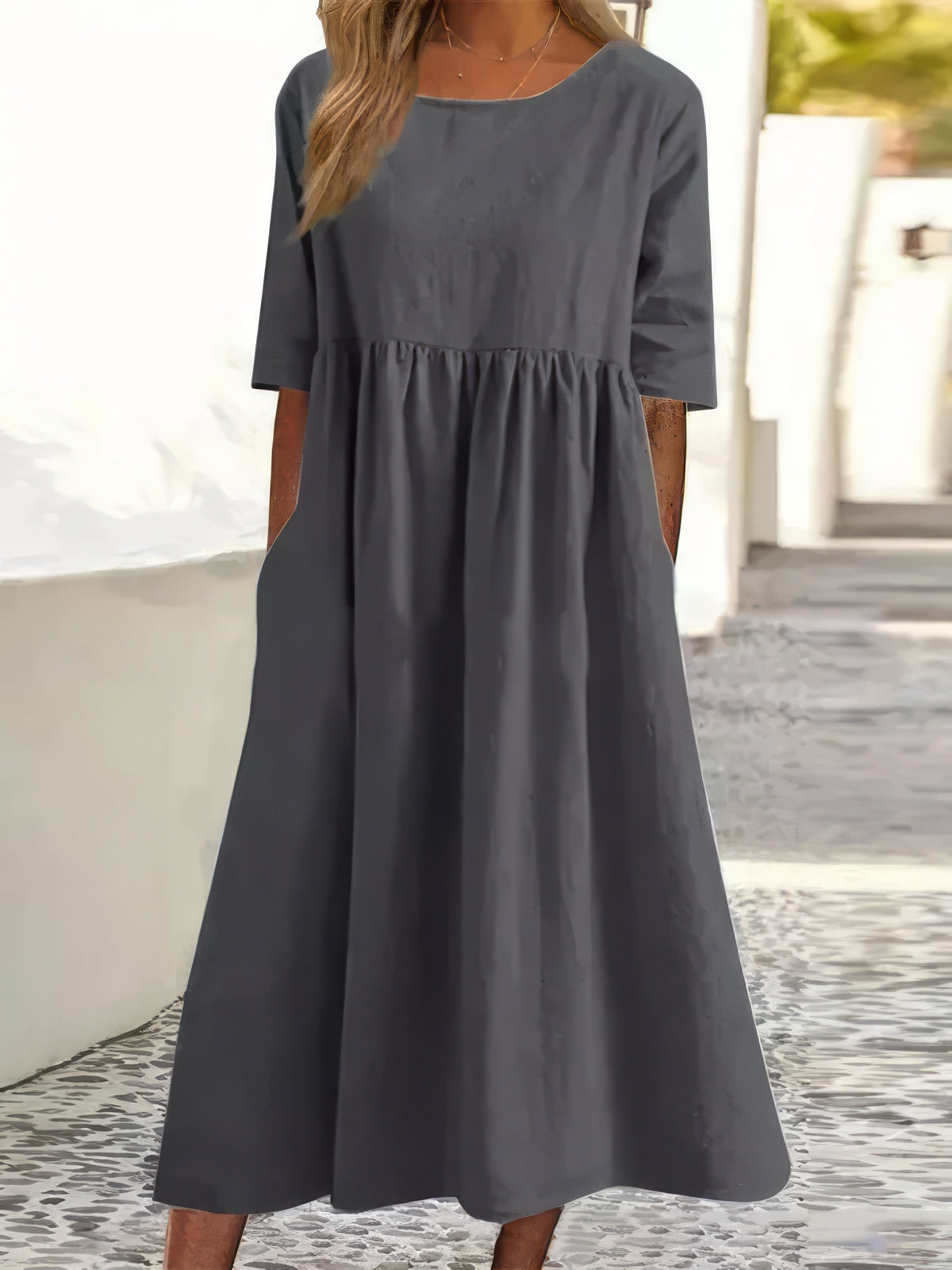 Effortless All-Day Elegance A-Line Dress