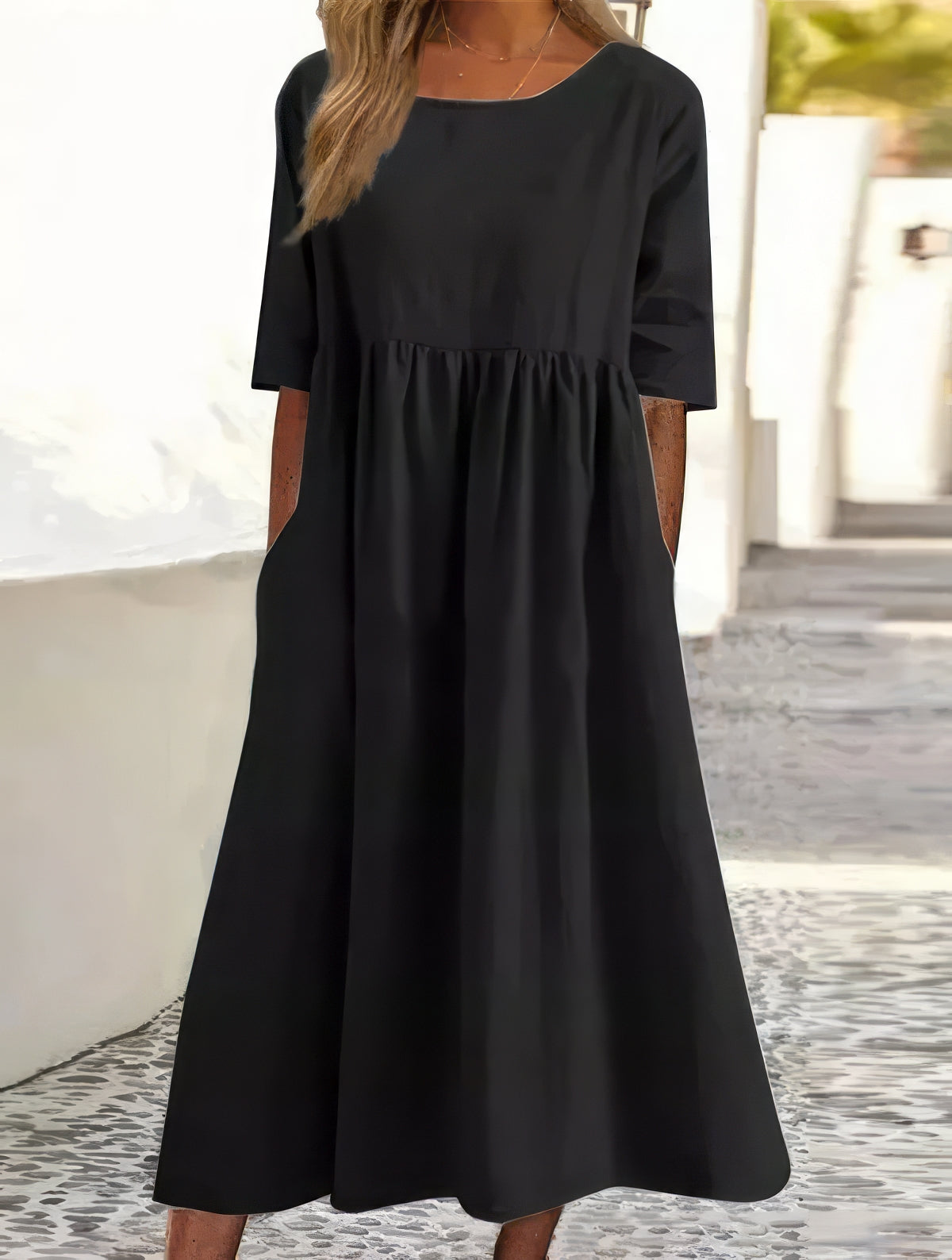Effortless All-Day Elegance A-Line Dress