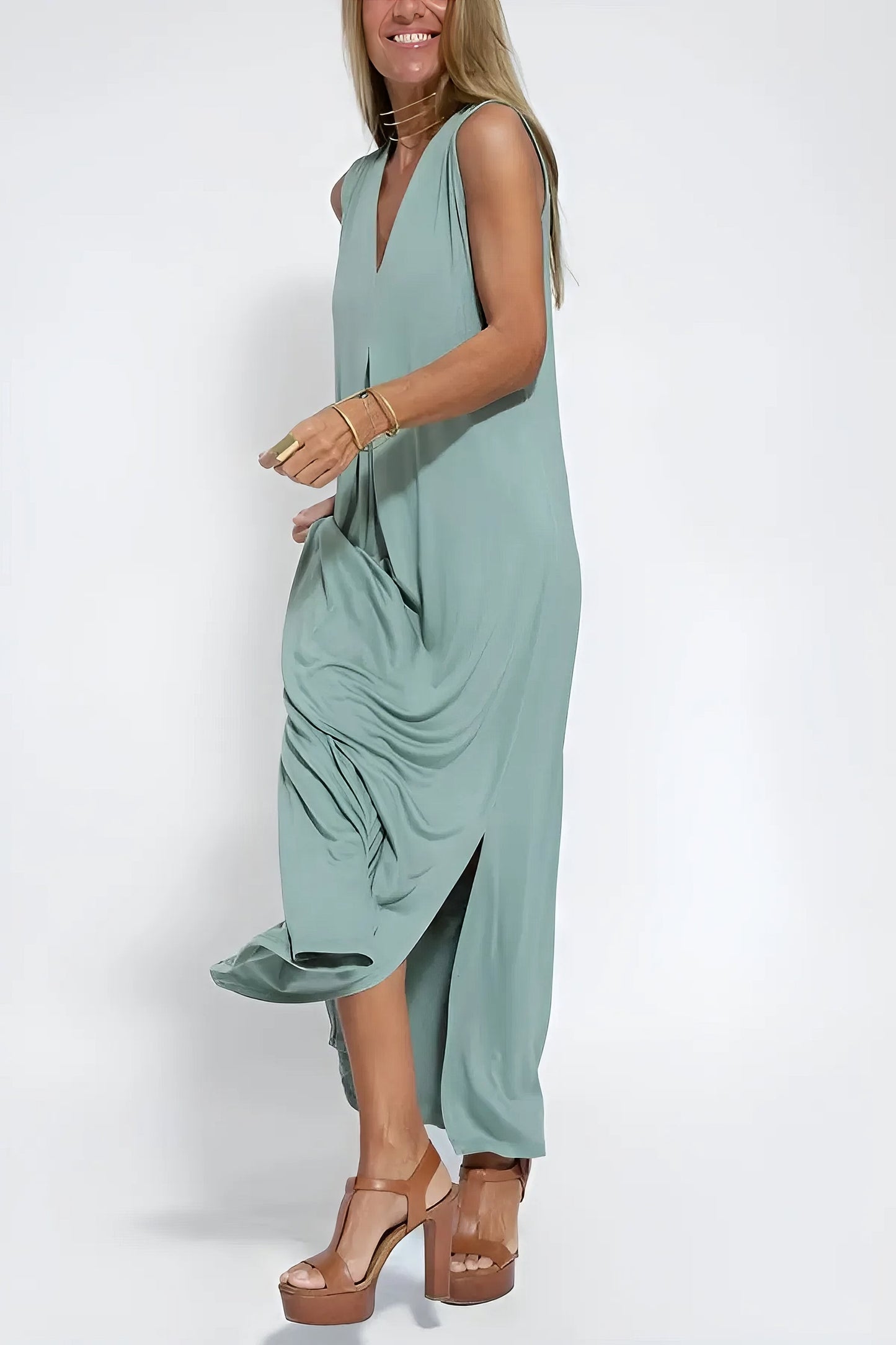 Silhouette-Enhancing Maxi Dress