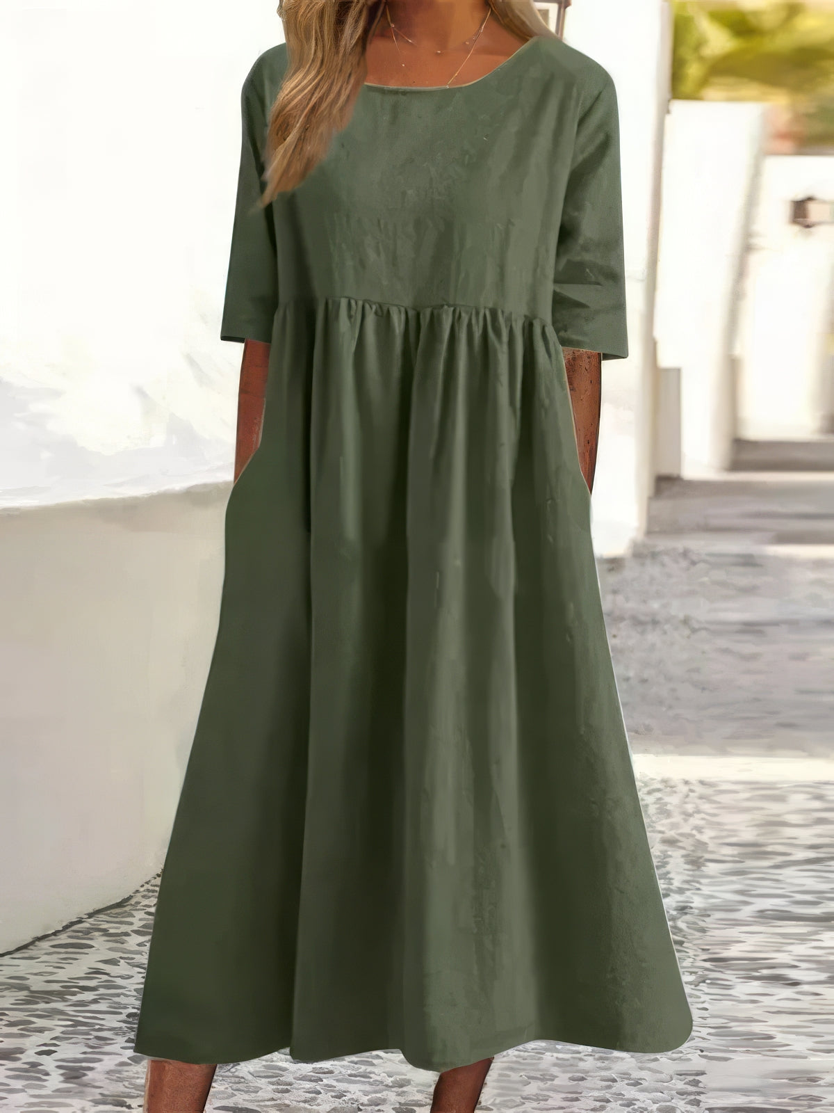 Effortless All-Day Elegance A-Line Dress