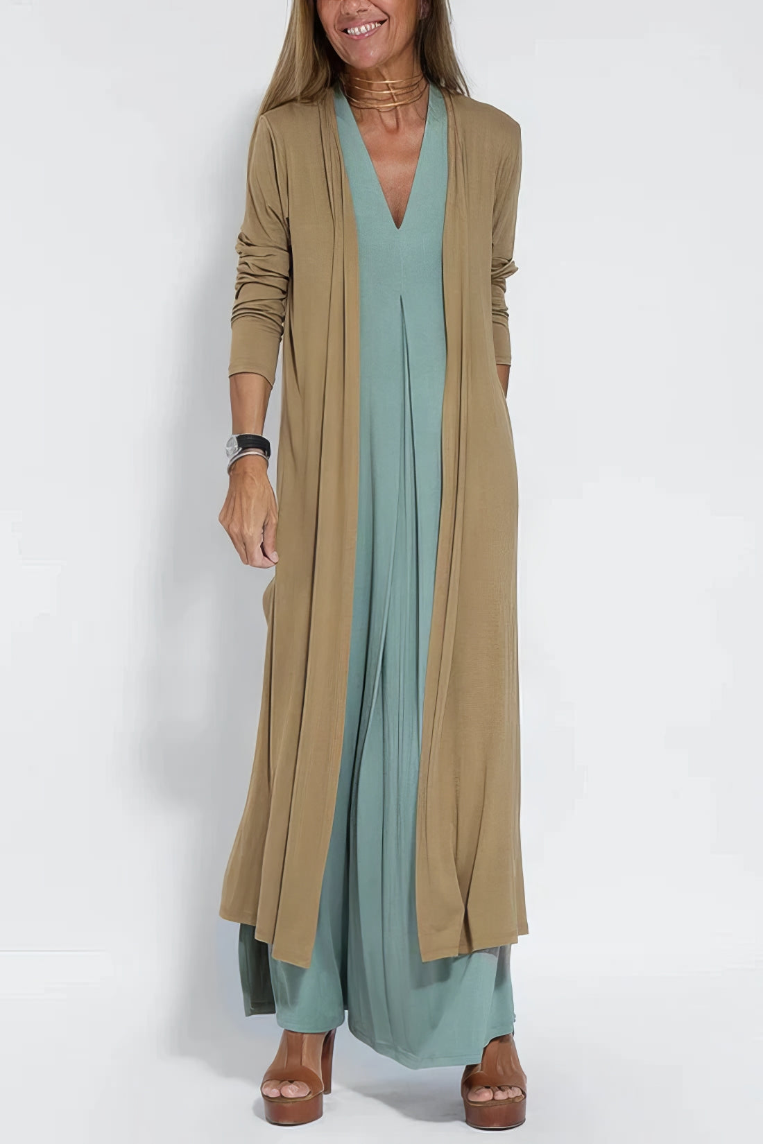 Silhouette-Enhancing Maxi Dress