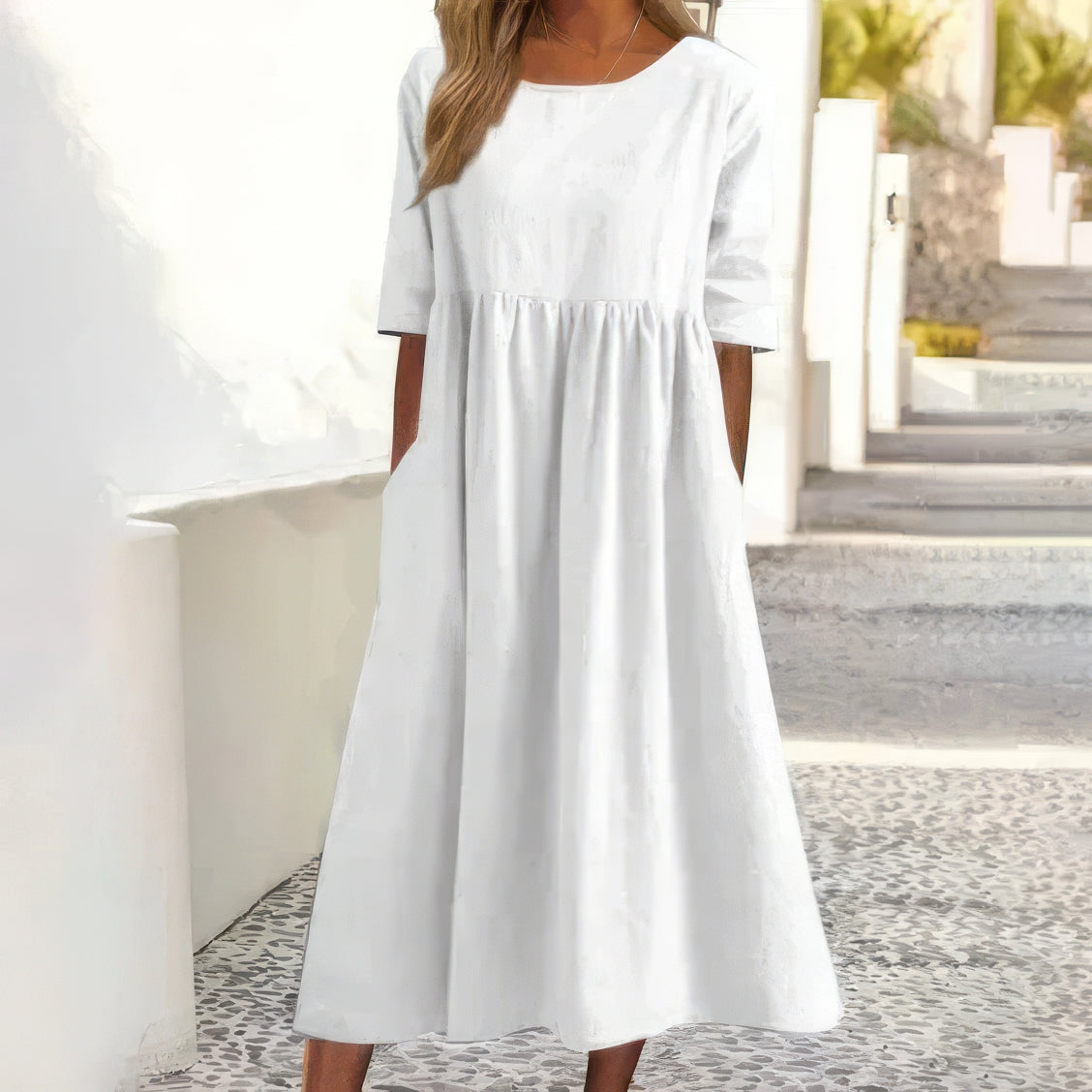 Effortless All-Day Elegance A-Line Dress