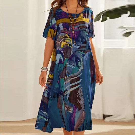 Effortless Artistic Comfort Dress