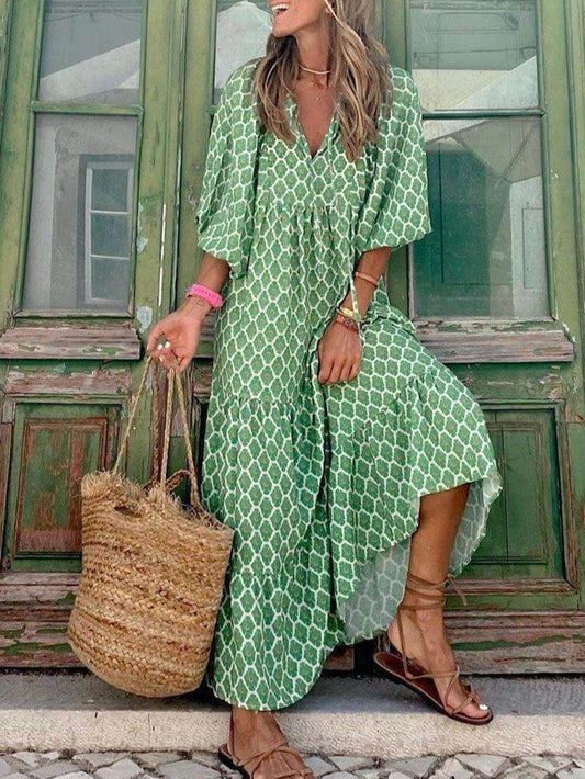 Free-Spirited Boho Maxi Dress