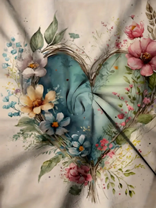 Effortless Floral Elegance Tee