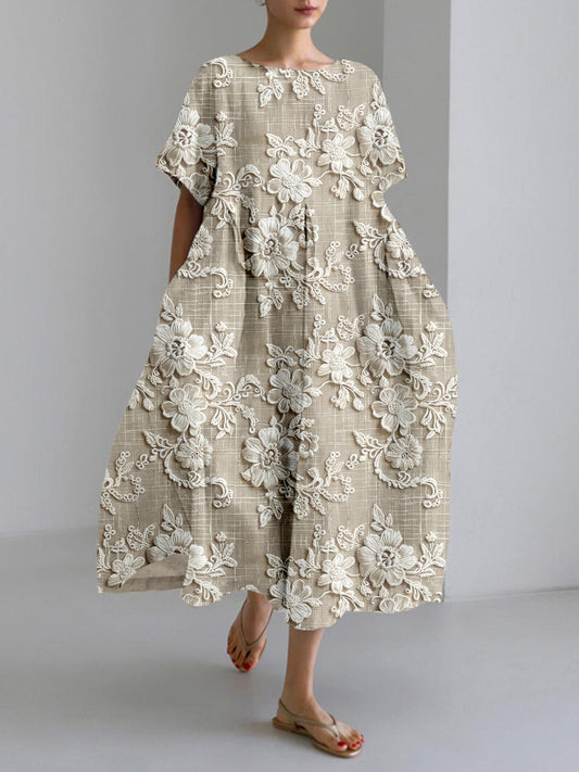 Timeless Floral Elegance Dress