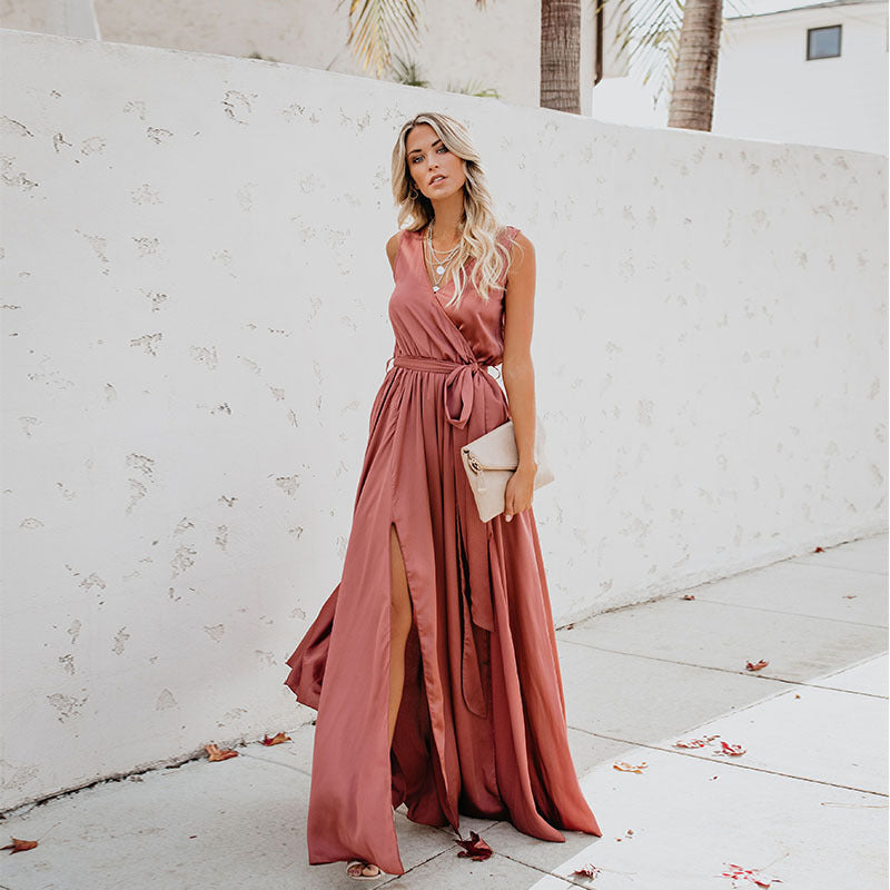 Elegant Summer Halter Dress