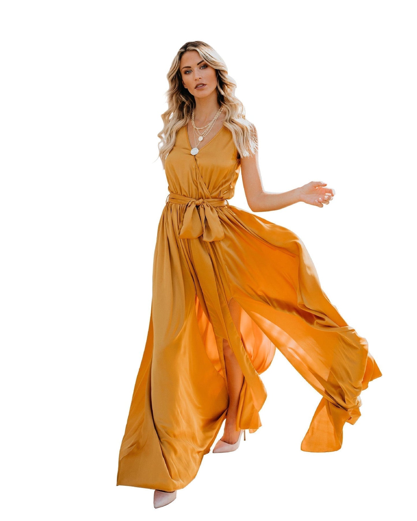 Elegant Summer Halter Dress