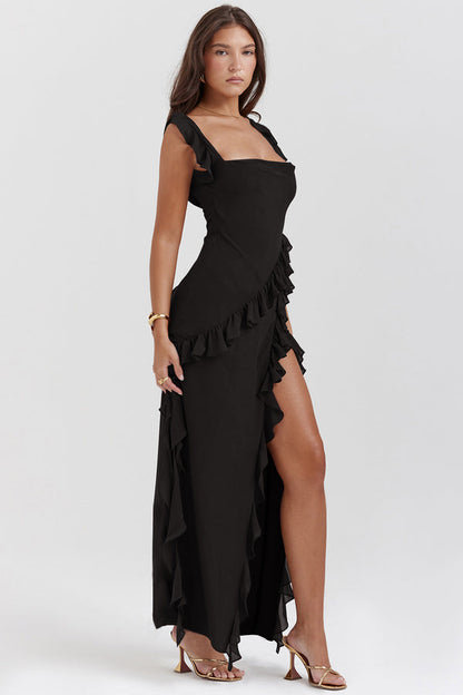 Chic Summer Ruffle Maxi Dress