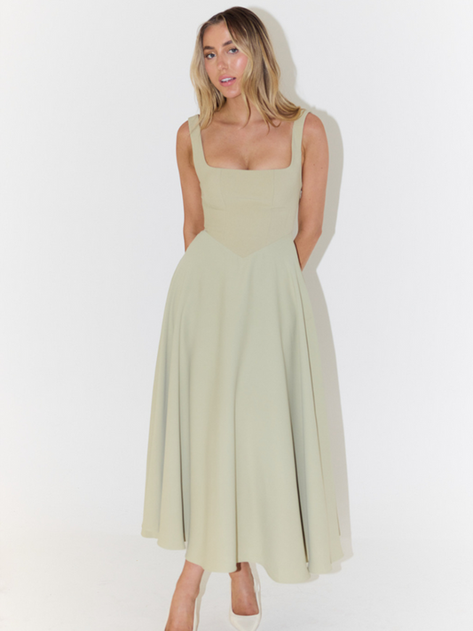 Figure Enhancing Midi Dress