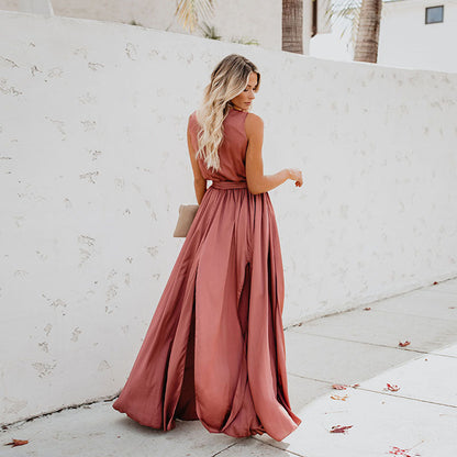 Elegant Summer Halter Dress