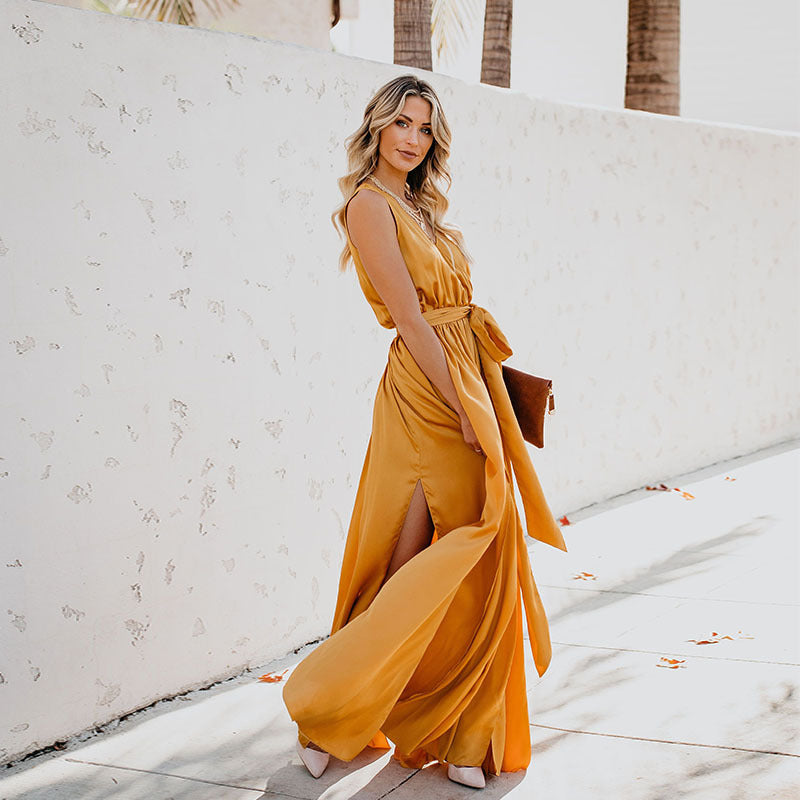Elegant Summer Halter Dress