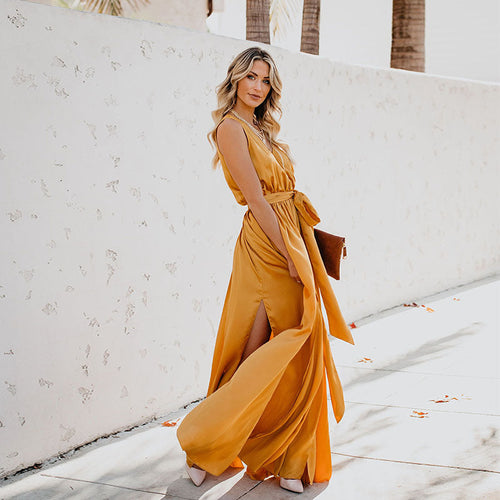 Elegant Summer Halter Dress
