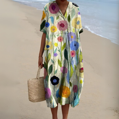 Radiant Floral Summer Dress
