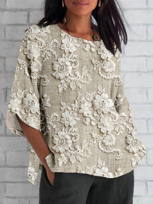 Timeless Vintage Floral Top