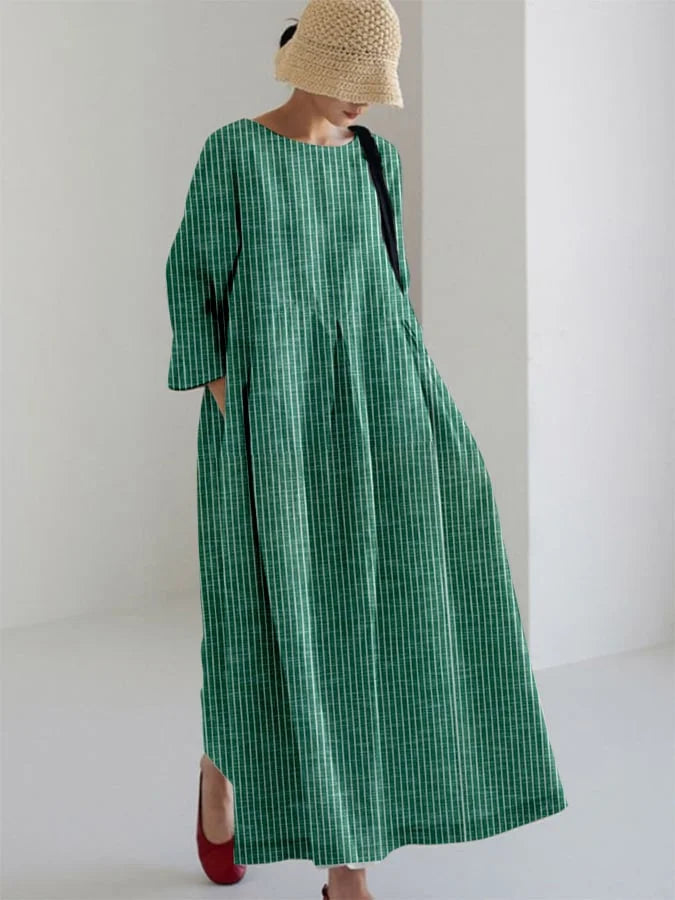 Retro-Chic Striped Dress